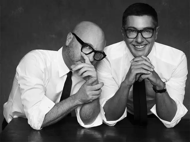 2 nhà thiết kế thời trang nổi tiếng Domenico Dolce và Stefano Gabbana